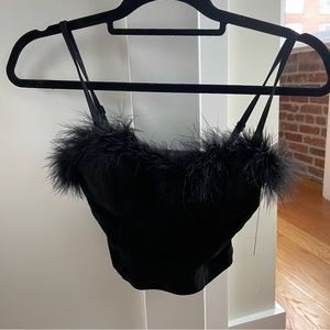 RELIST - Klassy Network Crop Top - new with tags